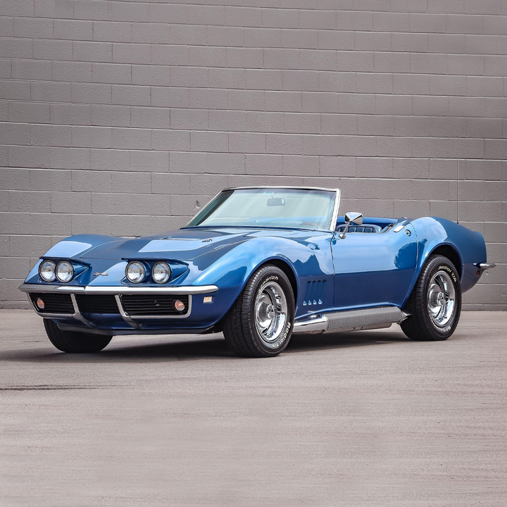 1968-1974 Corvette C3 Side Exhaust Kit - Loud - GM Style Covers - Stainless Pipes - 427 BBC