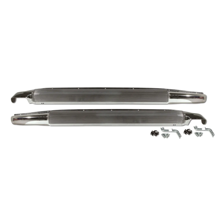 1968-1974 Corvette C3 Side Exhaust Kit - Loud - GM Style Covers - Aluminized Pipes - 454 BBC
