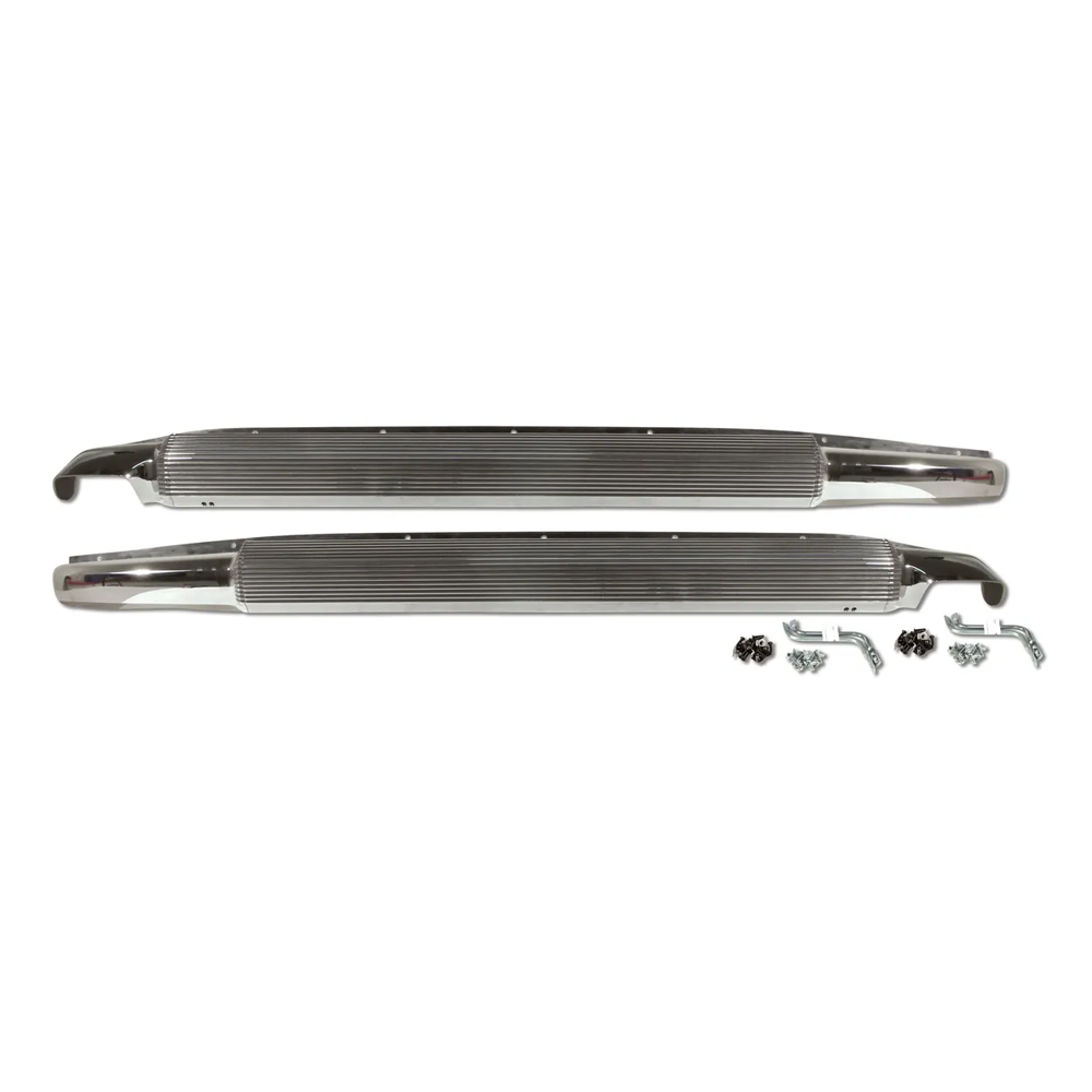 C3 1968-1974 Corvette Side Exhaust Kit - GM Sound - GM Style Covers - Stainless Pipes - SBC