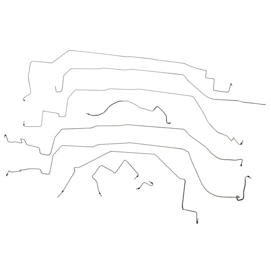 1988-1991 Corvette C4 Complete Brake Line Kit (9 Pc) In Stainless Steel