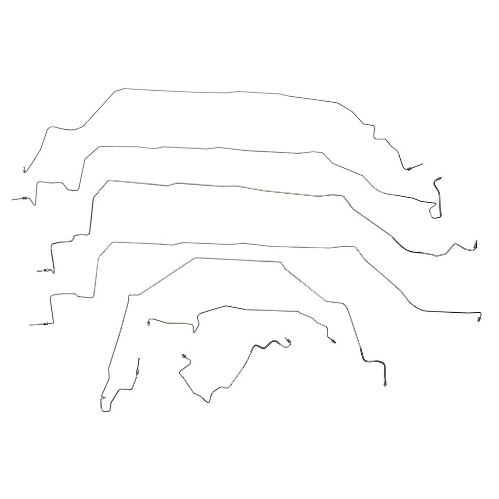 1996 Corvette C4 Complete Brake Line Kit (11 Pc) In Original Equipment Material W/Rubber Hoses