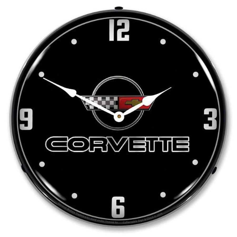 1984-1996 Corvette C4 LED Clock, C4 Black Tie