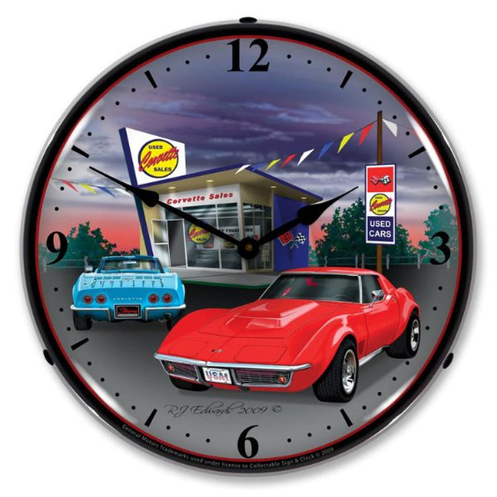 1968 Corvette C3 LED Clock, Car Lot