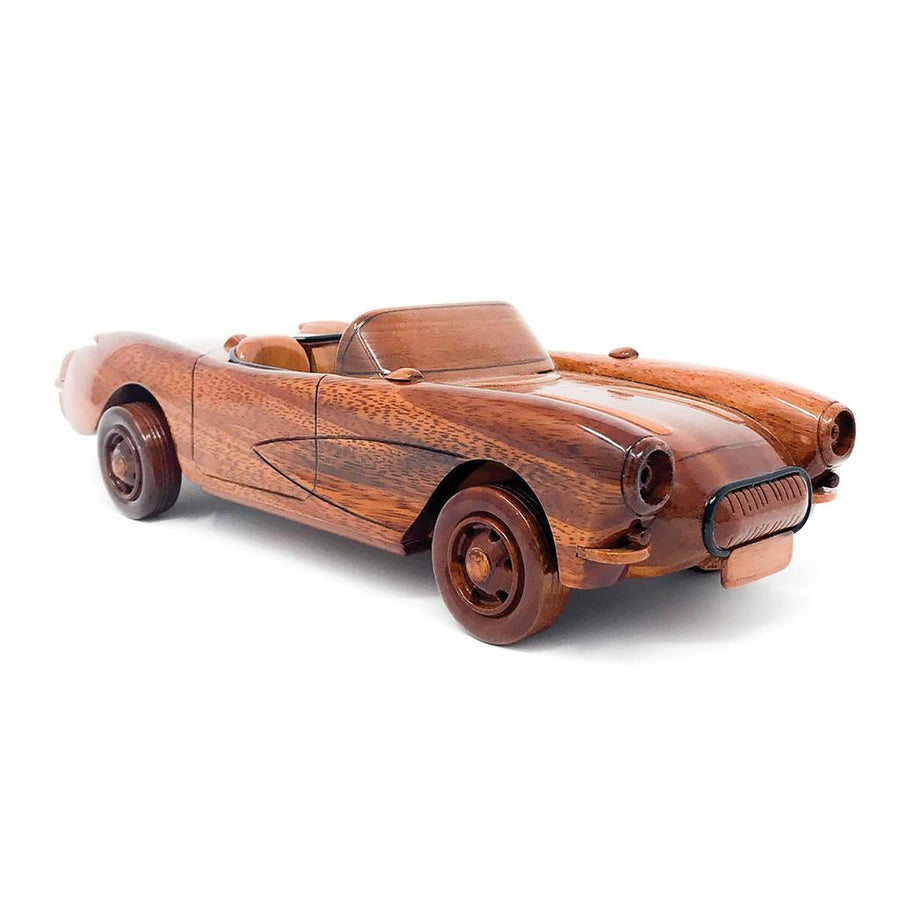 1956-1957 Corvette C1 Hand Crafted And Assembled Mahogany Model