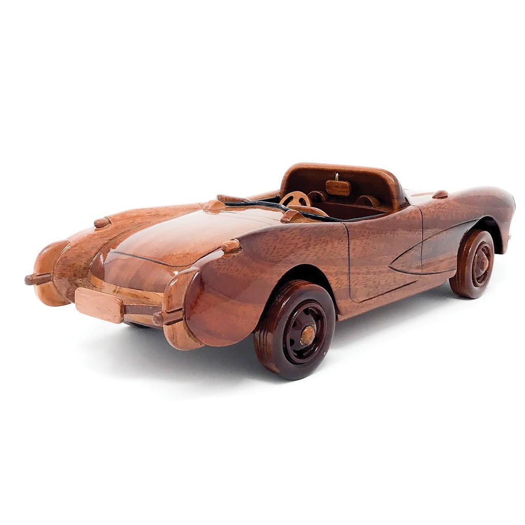 1956-1957 Corvette C1 Hand Crafted And Assembled Mahogany Model