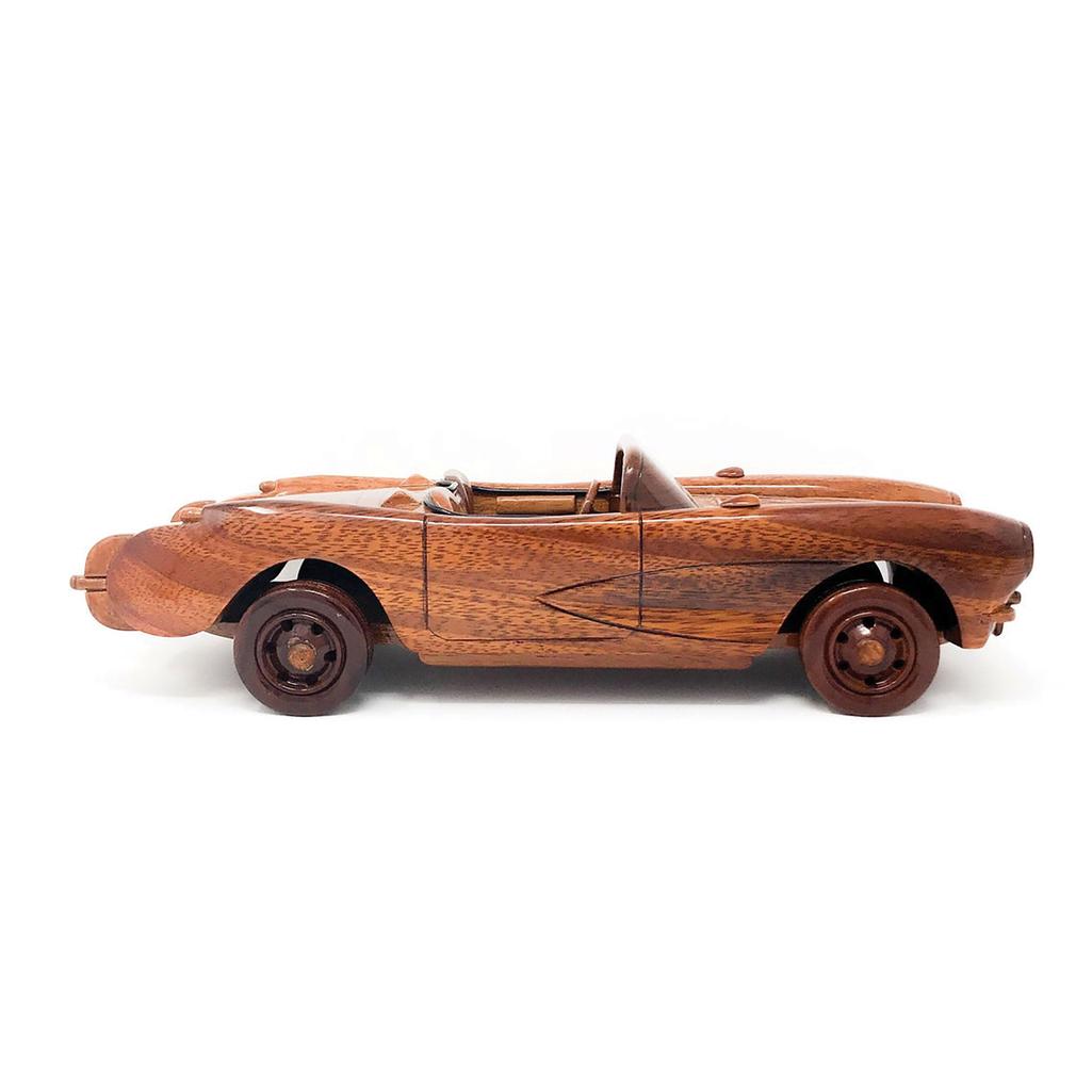 1956-1957 Corvette C1 Hand Crafted And Assembled Mahogany Model