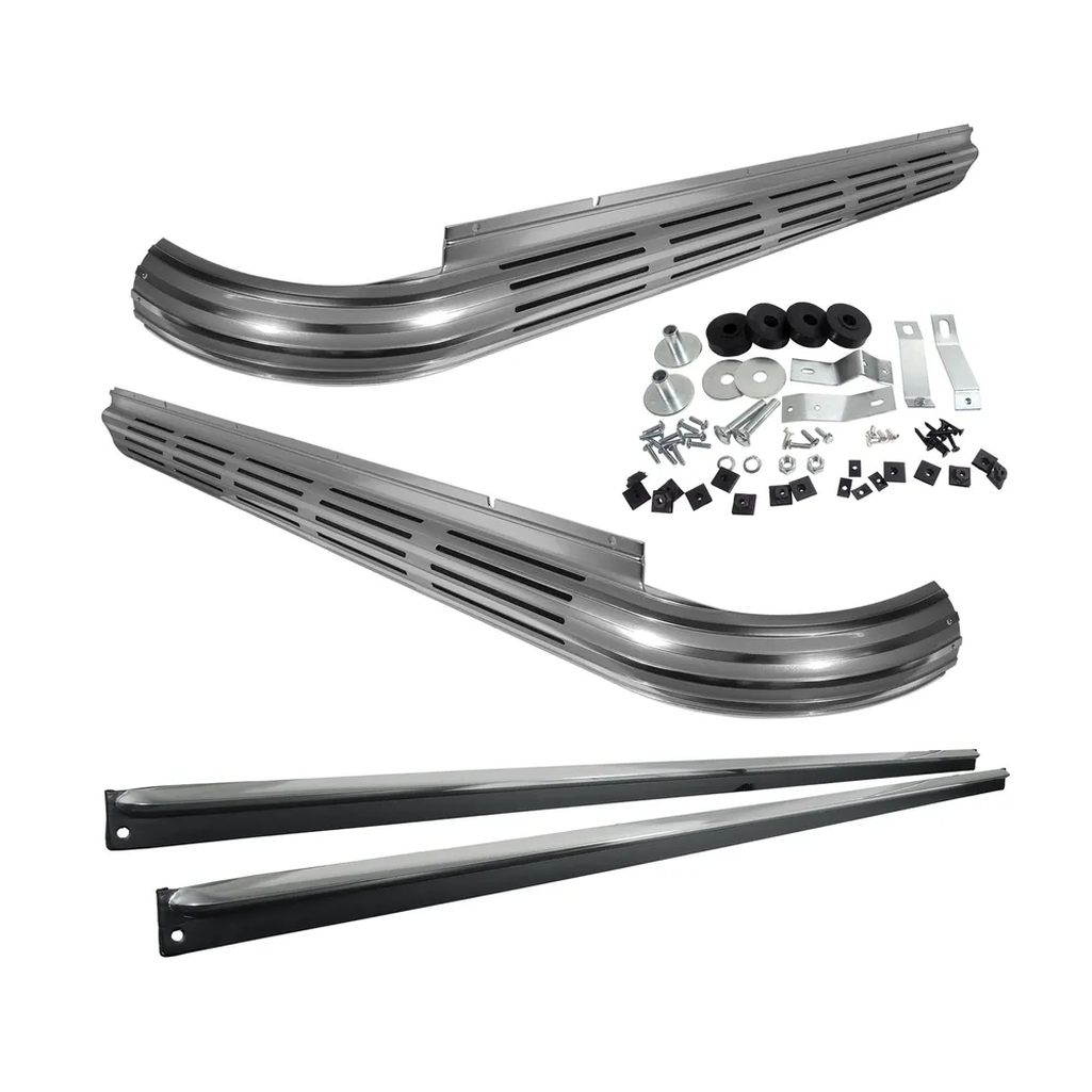 C2 1963-1967 Corvette Side Exhaust Kit - Mild Loud - Stainless Pipes - SBC W/2" Manifold