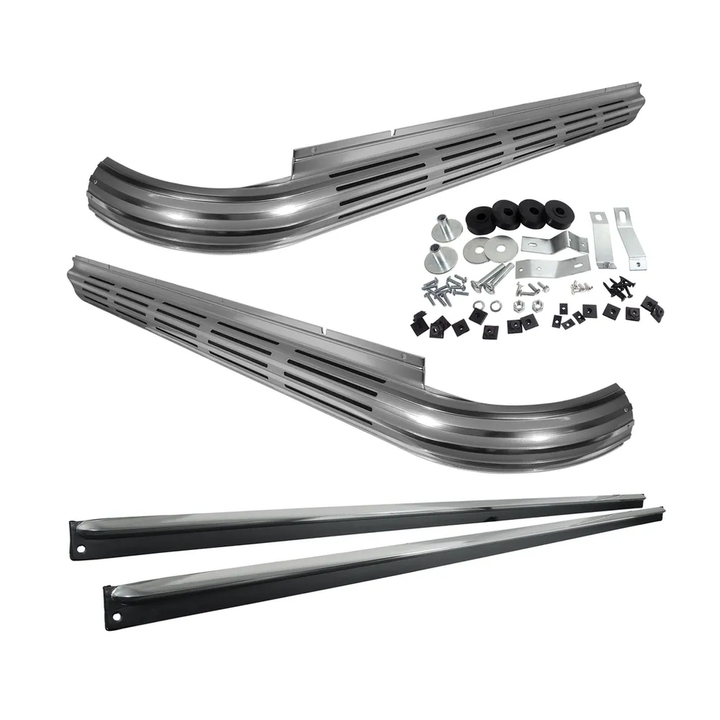 C2 1963-1967 Corvette Side Exhaust Kit - Mild Loud - Stainless Pipes - SBC W/2" Manifold