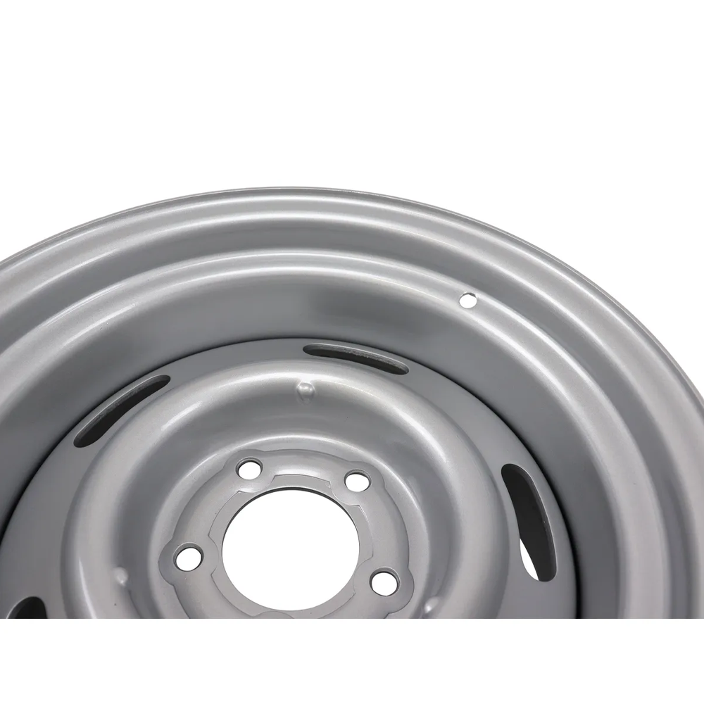 1969-1982 Corvette C3 15"x8" Rally Wheel - OE Spec - Steel - Silver