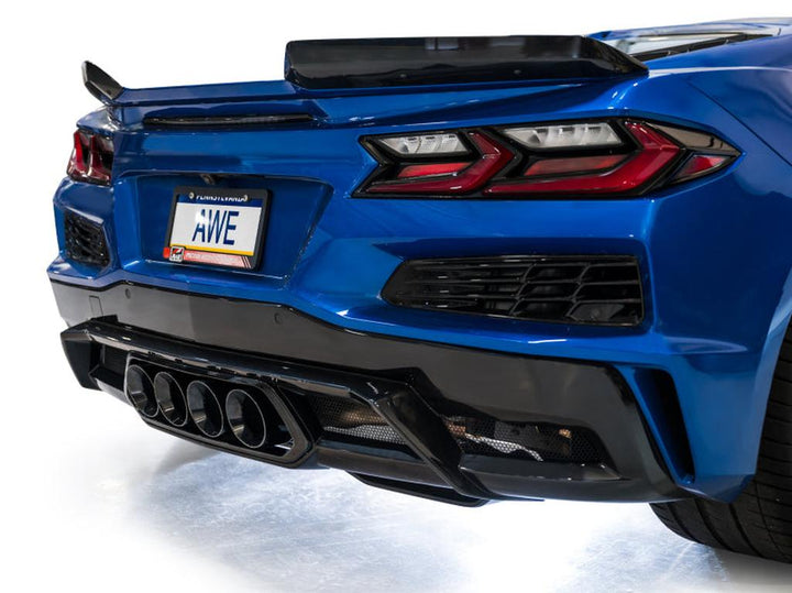AWE Tuning 2023 C8 Corvette Z06 SwitchPath Cat-Back Exhaust with Diamond Black Tips