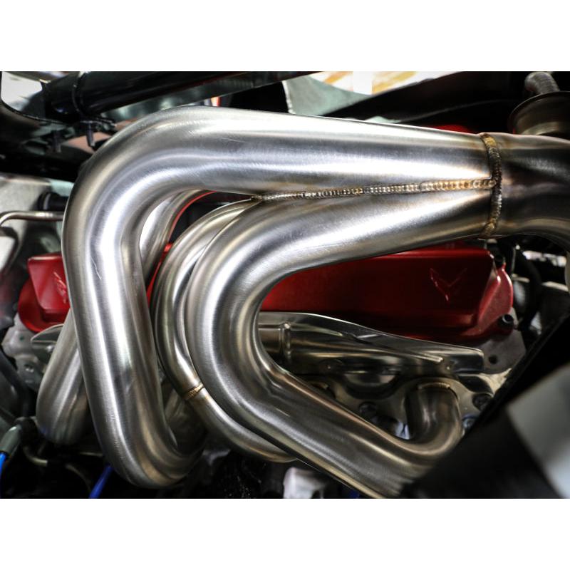Corvette C8 6.2L V8 aFe Twisted 304SS Header 2020-2025
