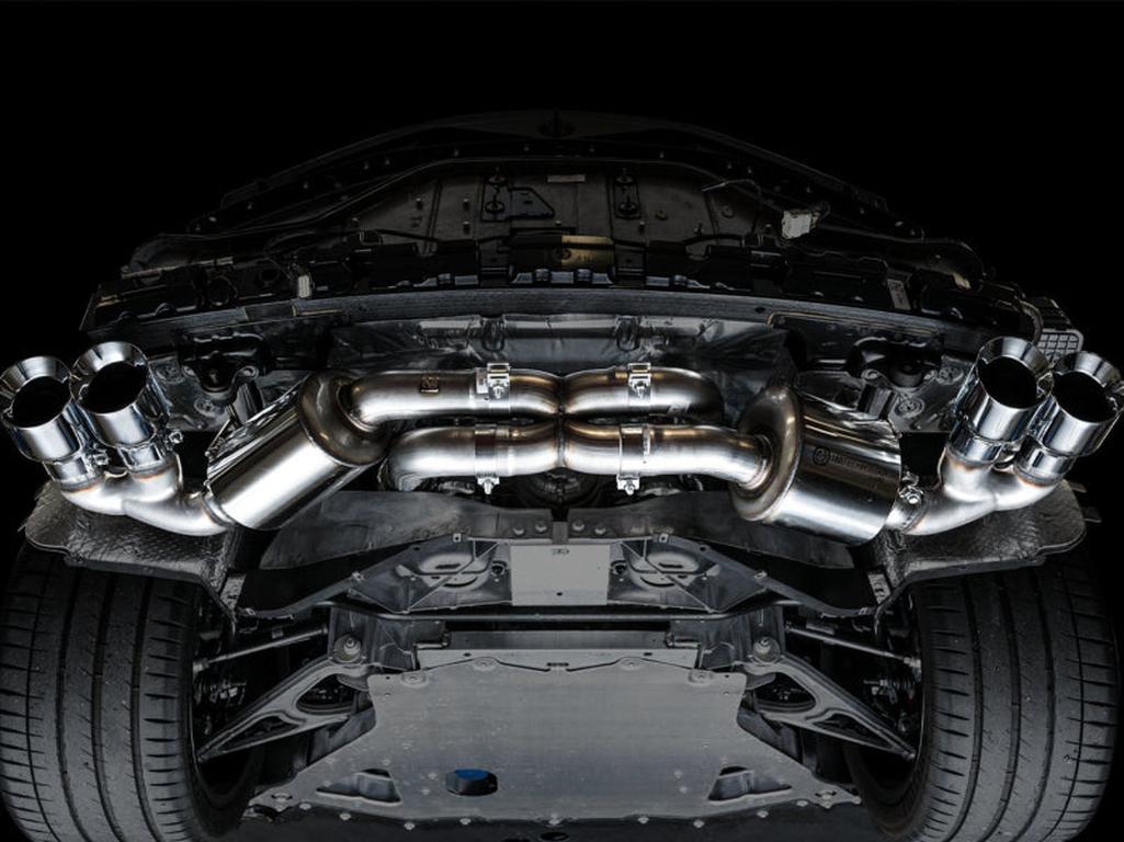 AWE Tuning Touring Edition Exhaust for Chevrolet Corvette C8 with Quad Chrome Silver Tips