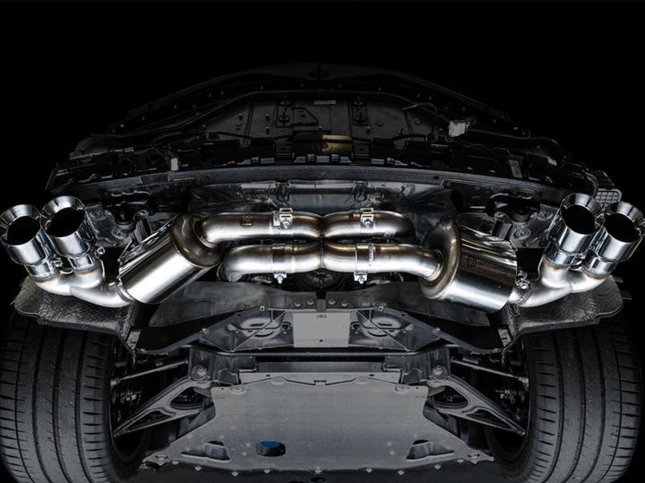AWE Tuning Touring Edition Exhaust for Chevrolet Corvette C8 with Quad Chrome Silver Tips