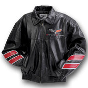 Corvette Grand Sport Leather Jacket - Black 2010-2013 GS