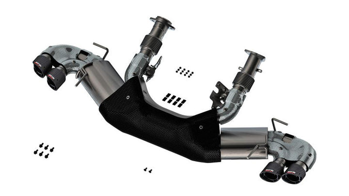 Borla 20-23 Chevy Corvette 6.2L V8 AT W/O NPP 3-Inch ATAK Cat-Back Exhaust with Carbon Fiber Tips