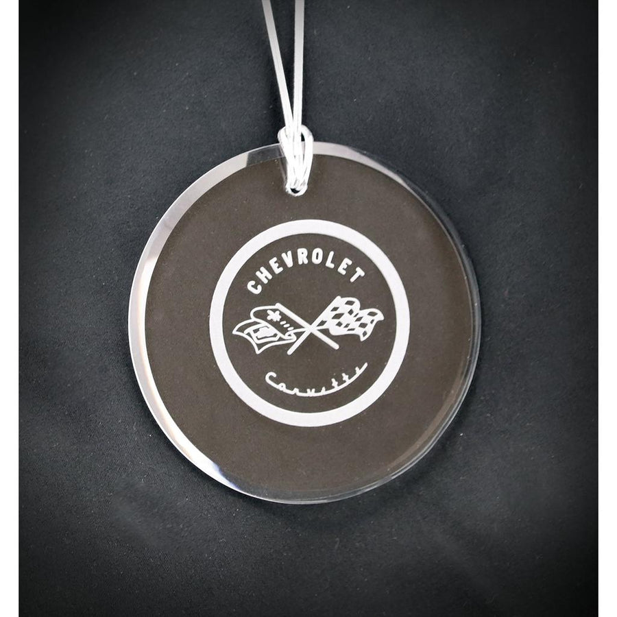 1953-1962 Corvette C1 Engraved Round Ornament - W/C1 Logo