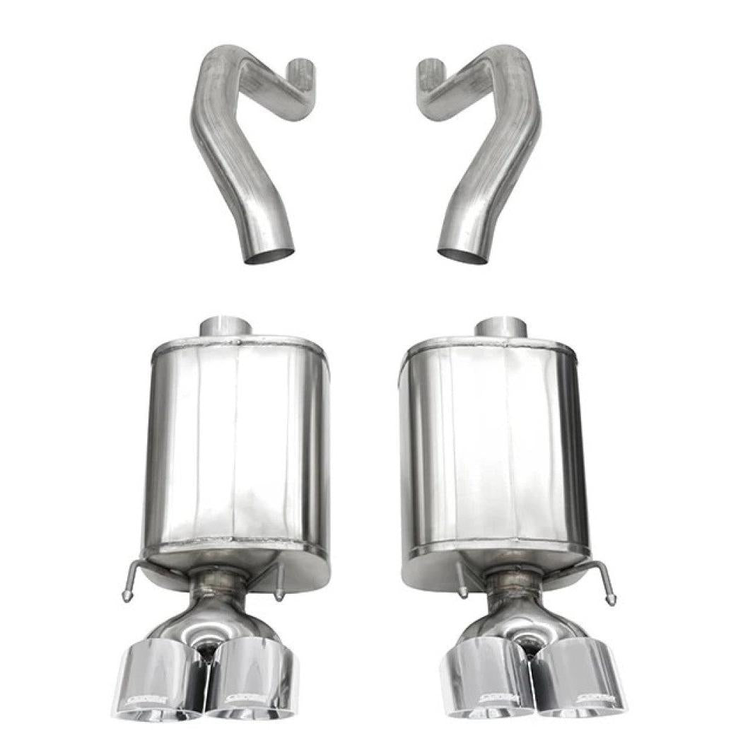 Corvette C6 Z06 7.0L / 09-13 ZR1 6.2L Corsa Polished Axle Back Exhaust w/4.5in Twin Tips