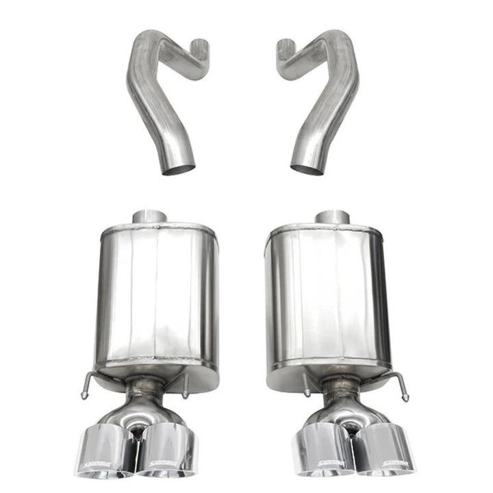 Corvette C6 Z06 7.0L / 09-13 ZR1 6.2L Corsa Polished Axle Back Exhaust w/4.5in Twin Tips