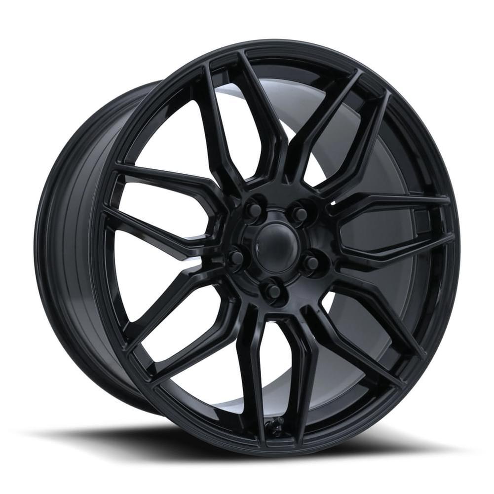C8 Corvette Z06 Style Flow Formed Reproduction Wheels (Set) : Gloss Black