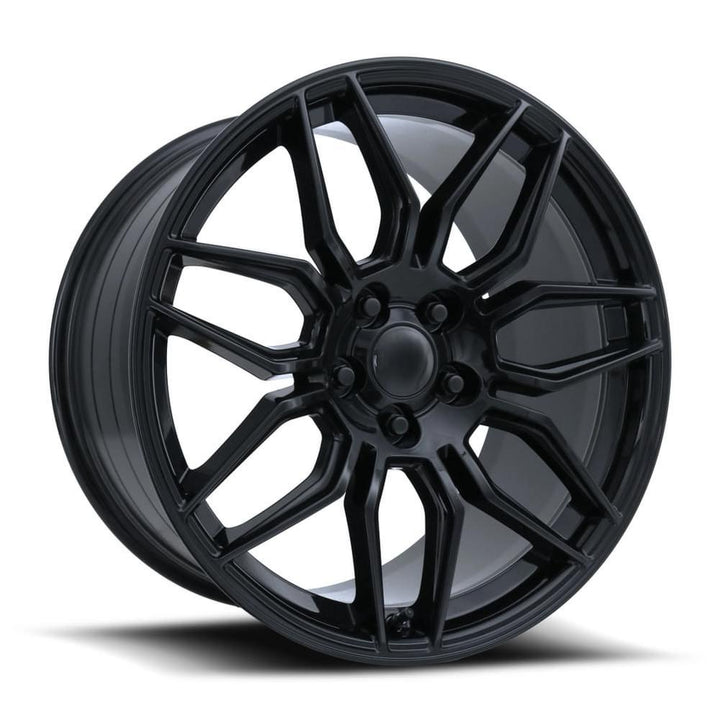 C8 Corvette Z06 Style Flow Formed Reproduction Wheels (Set) : Gloss Black