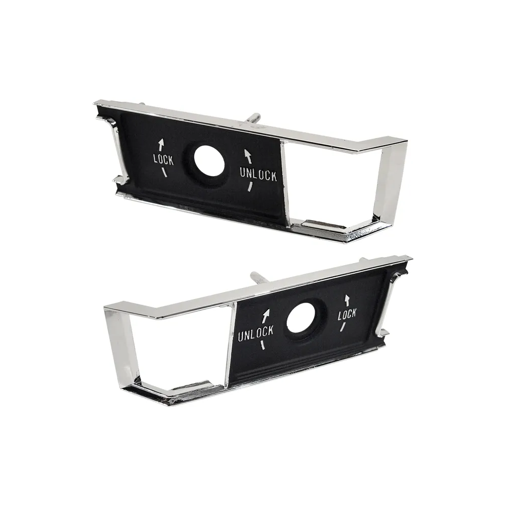 1968-1977 Corvette C3 Interior Door Lock Knob Trim Plates