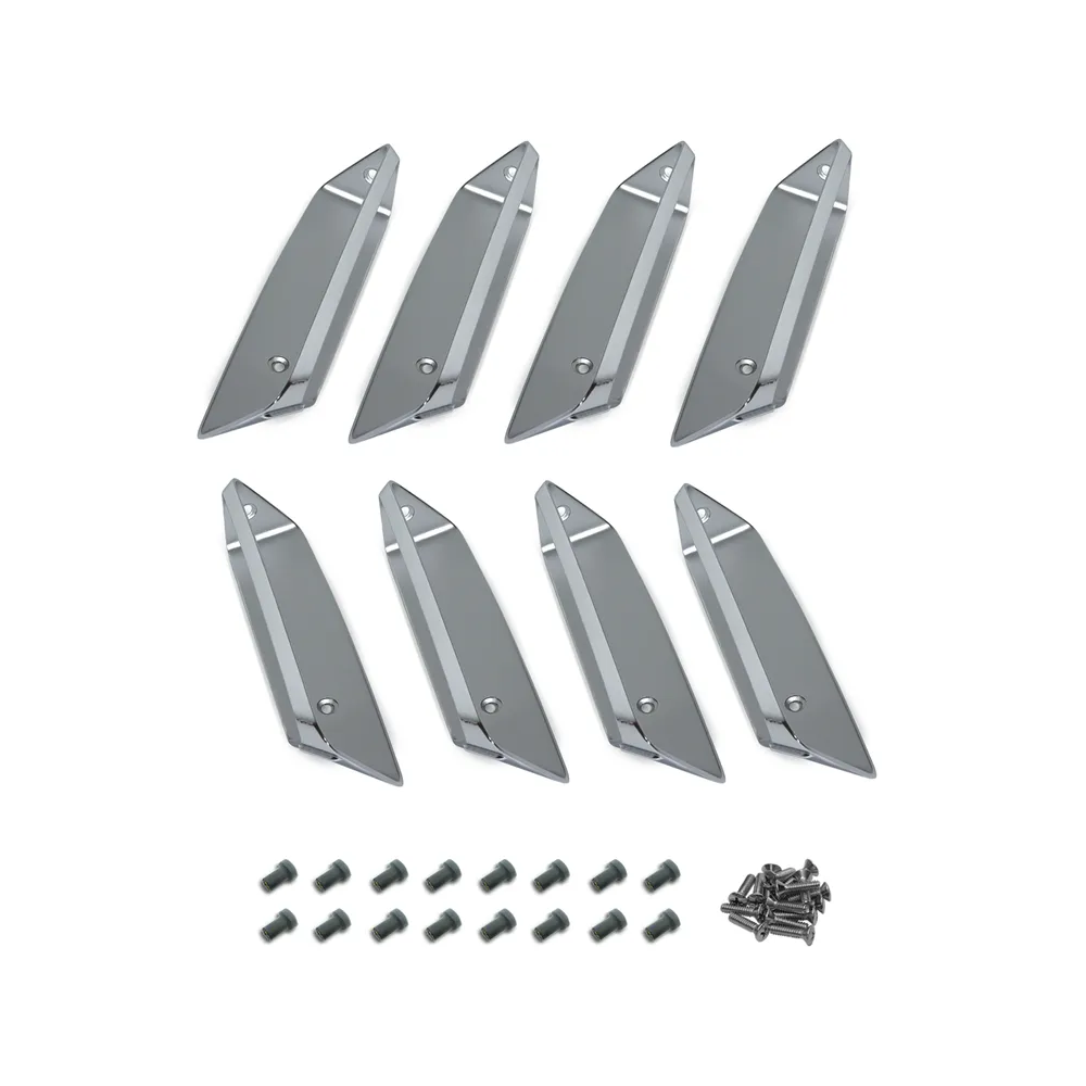 1969 Corvette C3 Fender Louver Insert Set - LH/RH - W/Hardware