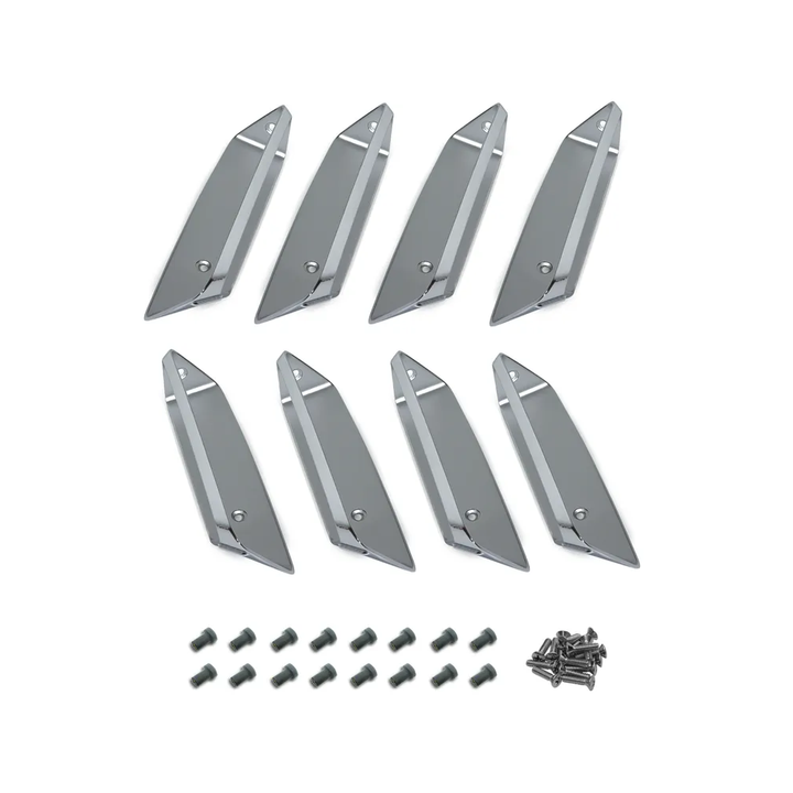 1969 Corvette C3 Fender Louver Insert Set - LH/RH - W/Hardware