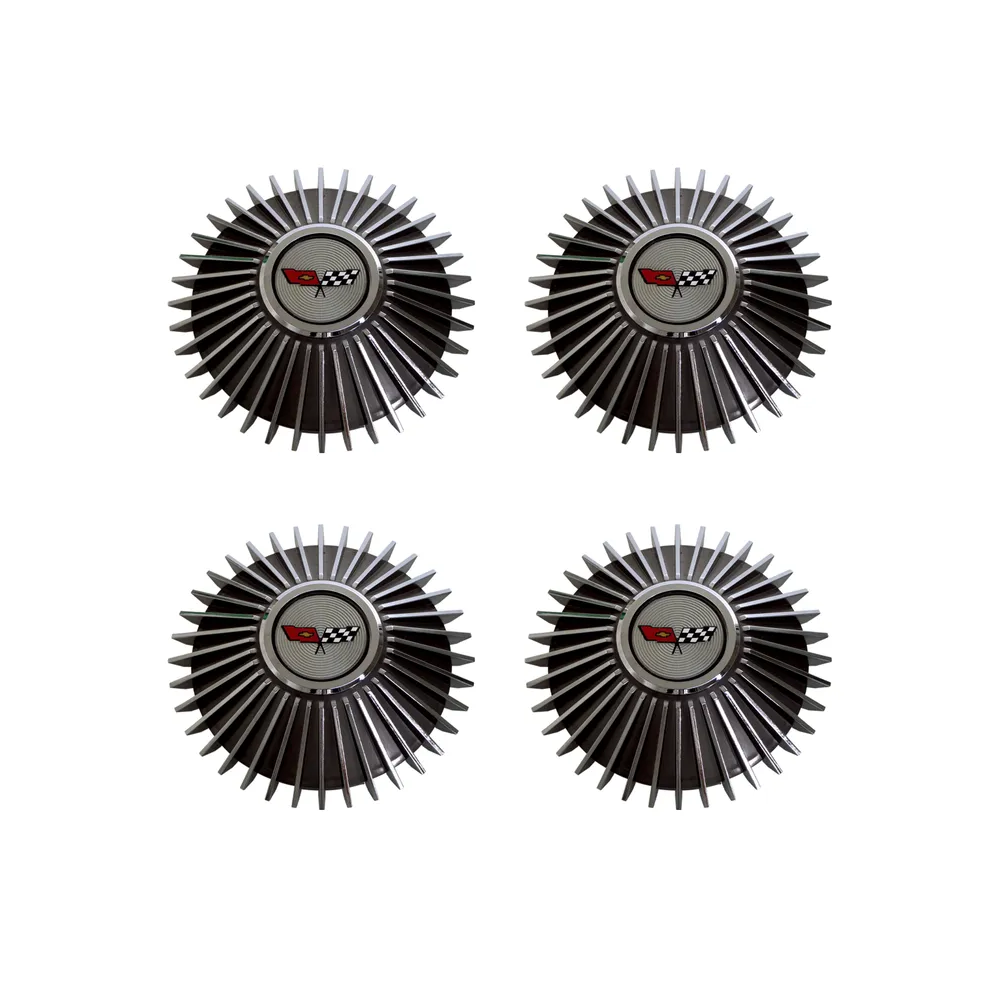 1982 Corvette C3 Collectors Edition Starburst Center Caps - Set of 4