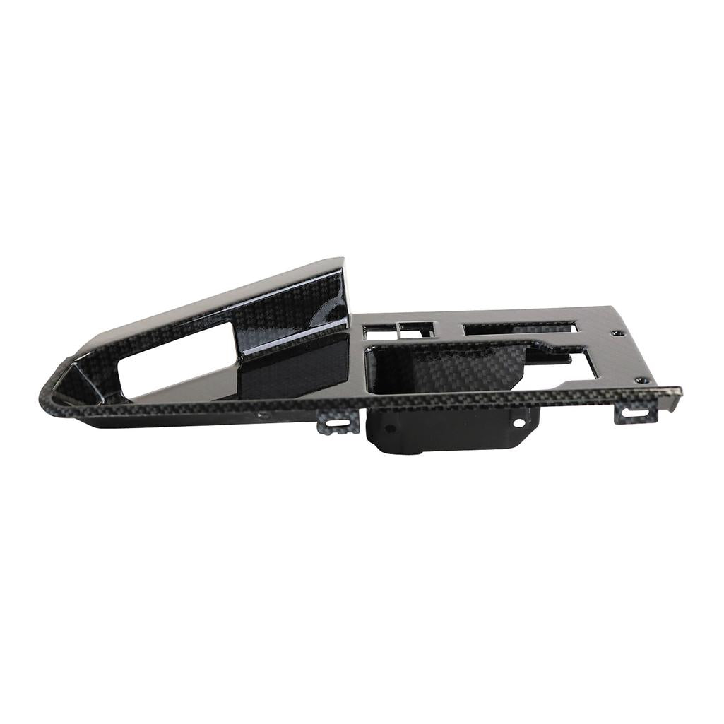 1984-1985 Corvette C4 Hydro Carbon Fiber Door Panel Latch Bezels W/Power Locks - Gloss Finish