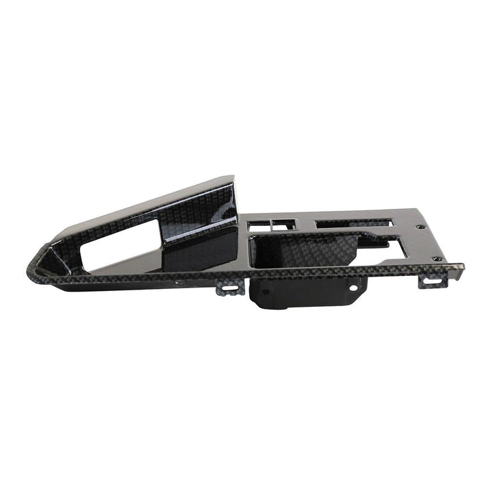 1984-1985 Corvette C4 Hydro Carbon Fiber Door Panel Latch Bezels W/Power Locks - Gloss Finish