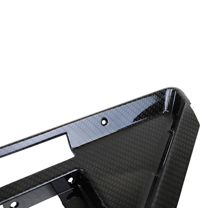 1984-1985 Corvette C4 Hydro Carbon Fiber Door Panel Latch Bezels W/Power Locks - Gloss Finish