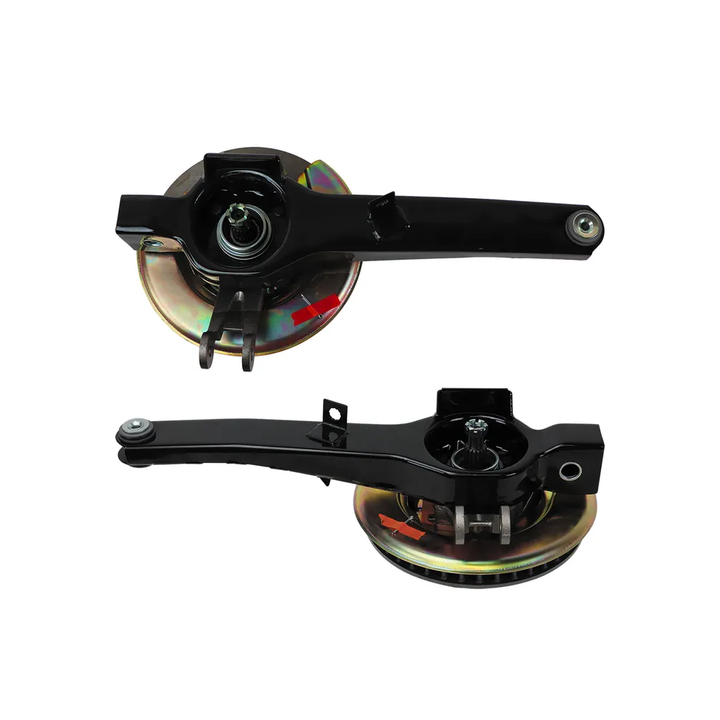 1976-1982 Corvette C3 New Trailing Arm Assemblies W/Bearings & Rotors - LH/RH - Gold Backing Plates