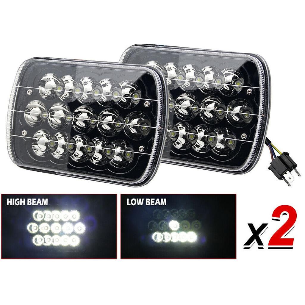 1984-1996 Corvette C4 Black LED Headlights - Hi-Lo Beam