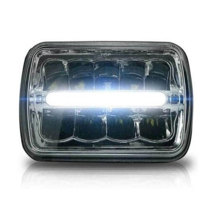 1984-1996 Corvette C4 Chrome Bar LED Projector Headlights - Hi-Lo Beam w/DRL