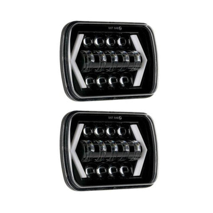 1984-1996 Corvette C4 LED Headlights Hi-Lo DRL w/Built In Turn Signal