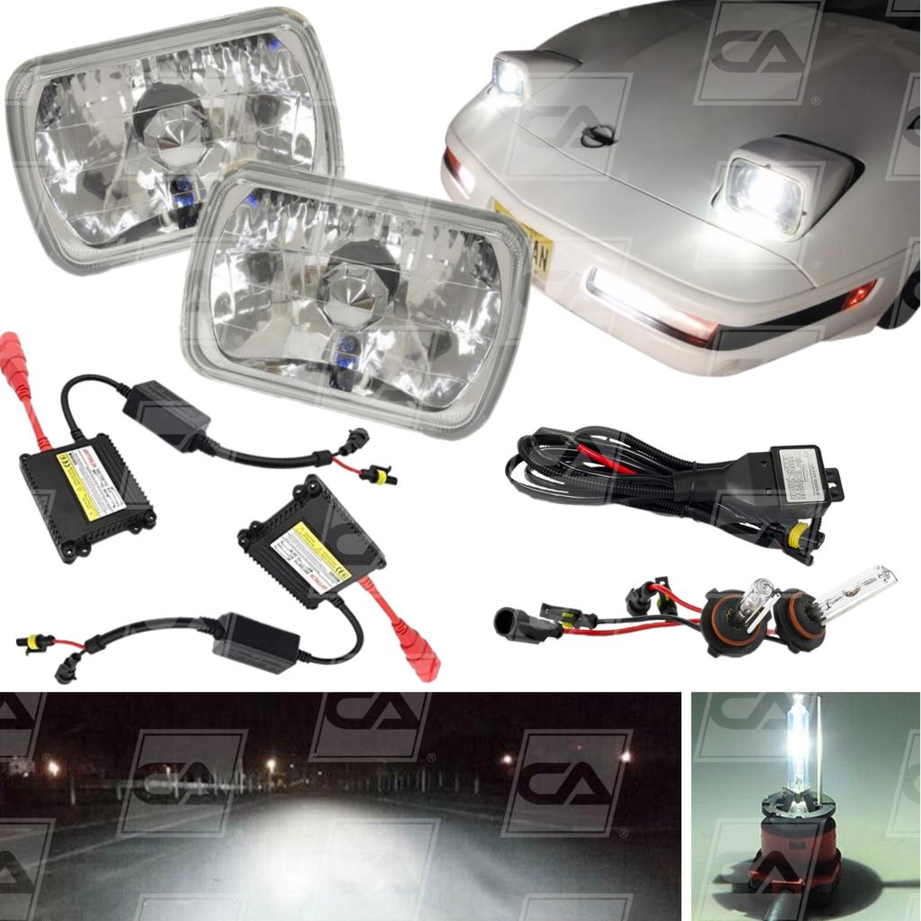 1984-1996 Corvette C4 HID Headlight Conversion Kit - Diamond Cut/White 6000K