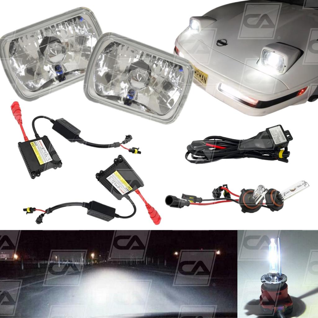 1984-1996 Corvette C4 HID Headlight Conversion Kit - Diamond Cut/White 6000K/55W HL Ballasts
