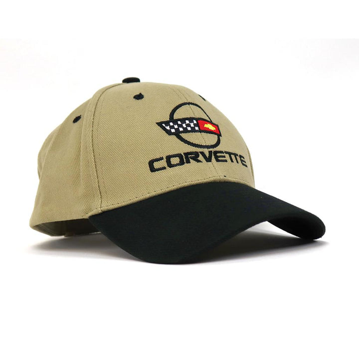 1984-1996 Corvette C4 Cap, Tan W/C4 Logo W/Black Rim