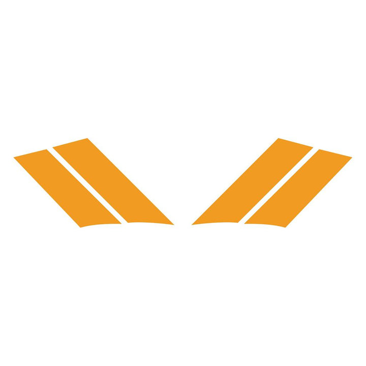 G.S. Fender Stripes - Both Sides (Pair) - Gloss Orange