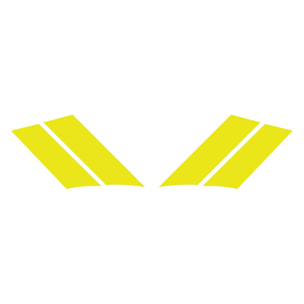 G.S. Fender Stripes - Both Sides (Pair) - Gloss Yellow