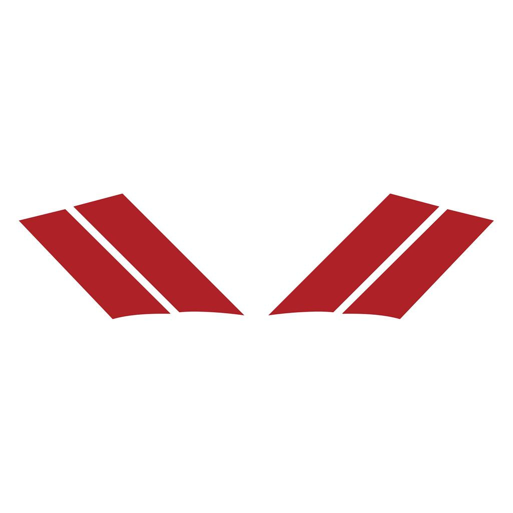 G.S. Fender Stripes - Both Sides (Pair) - Matte Red