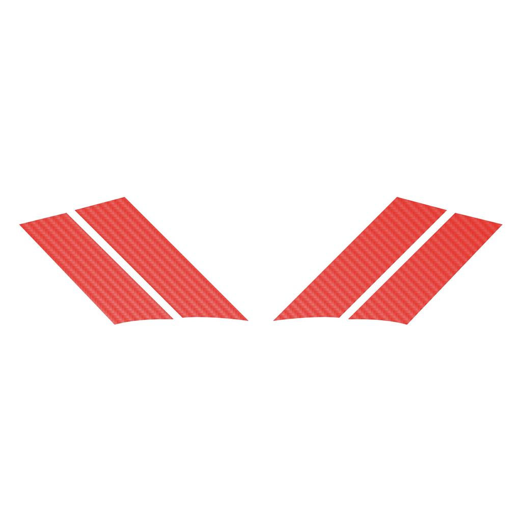 G.S. Fender Stripes - Both Sides (Pair) - Red Carbon Fiber