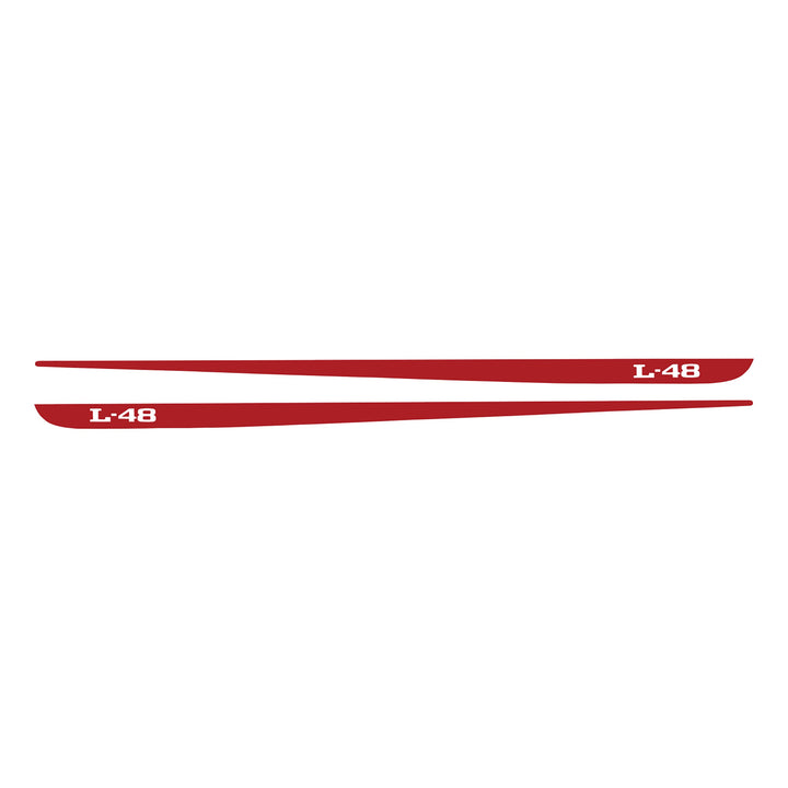C3 1968-1982 Corvette Hood Stripe Decals - Pair L-48