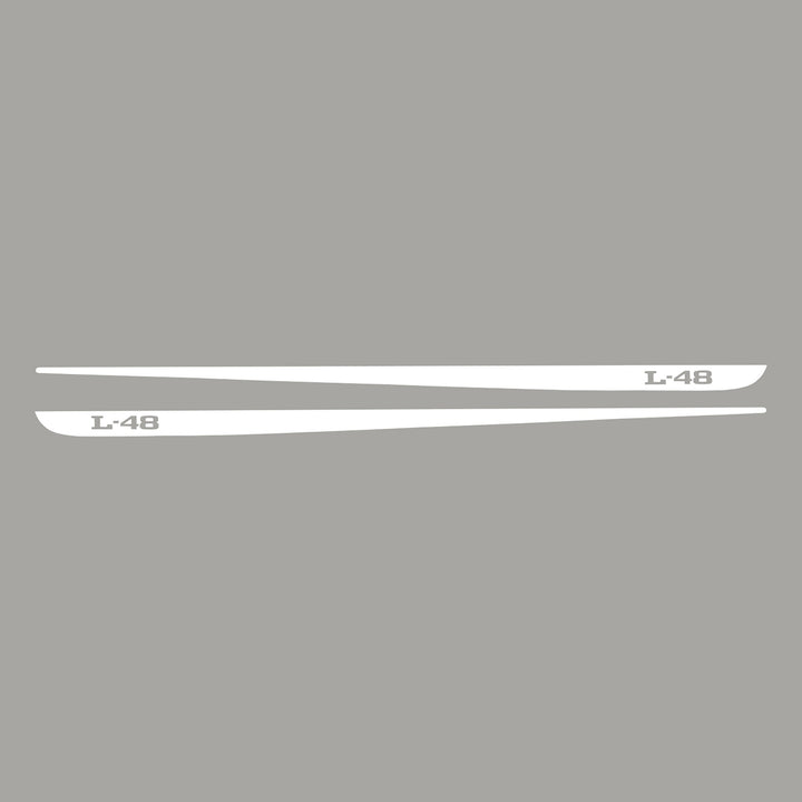 C3 1968-1982 Corvette Hood Stripe Decals - Pair L-48