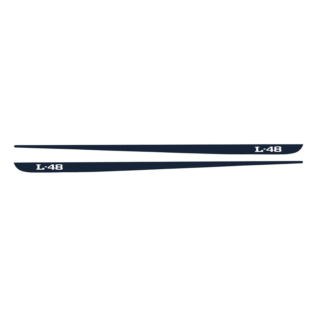 C3 1968-1982 Corvette Hood Stripe Decals - Pair L-48