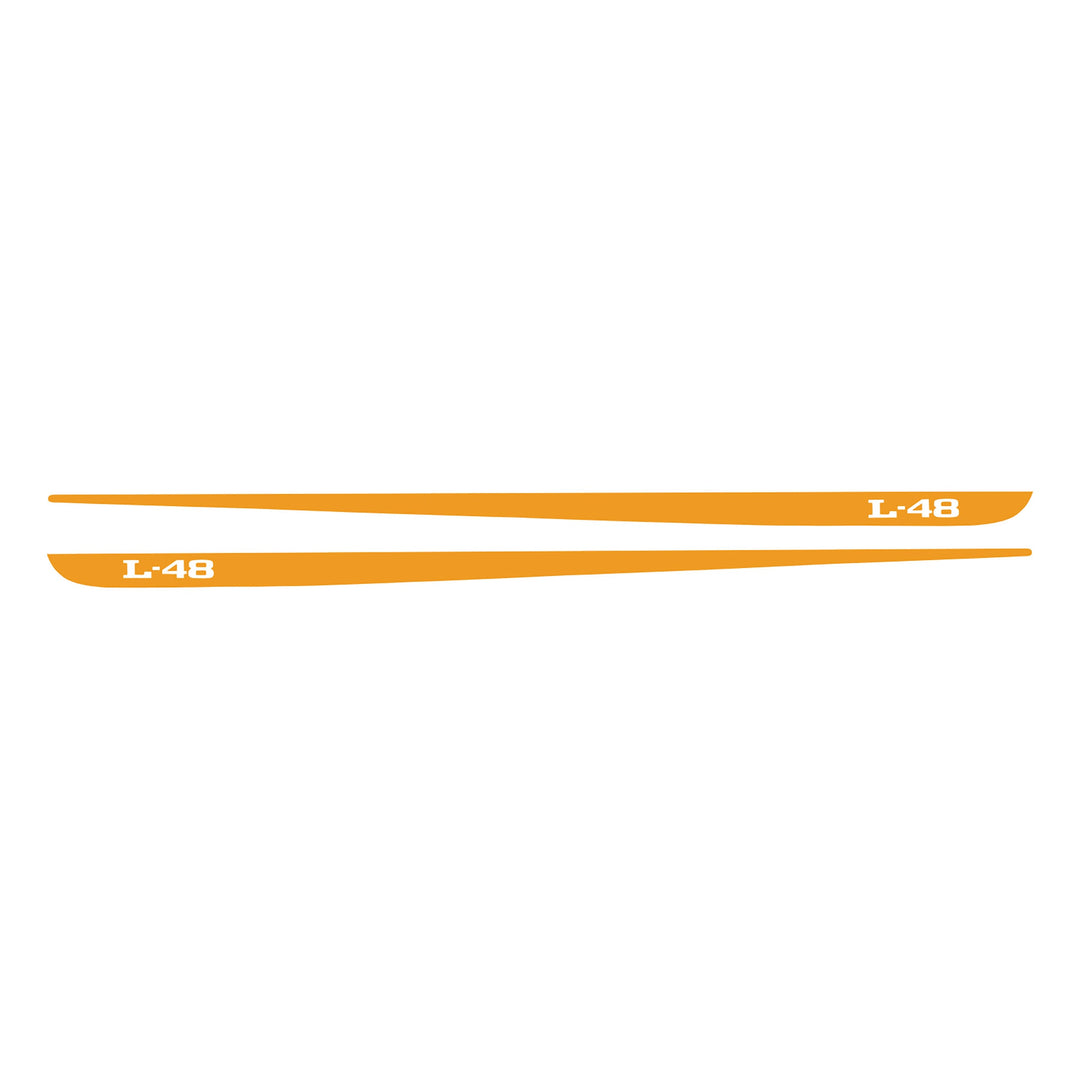 C3 1968-1982 Corvette Hood Stripe Decals - Pair L-48