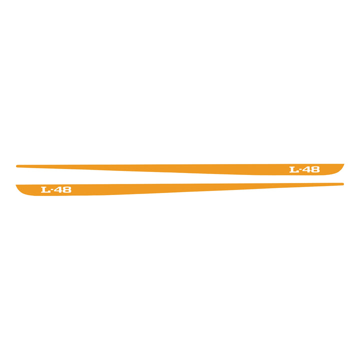C3 1968-1982 Corvette Hood Stripe Decals - Pair L-48