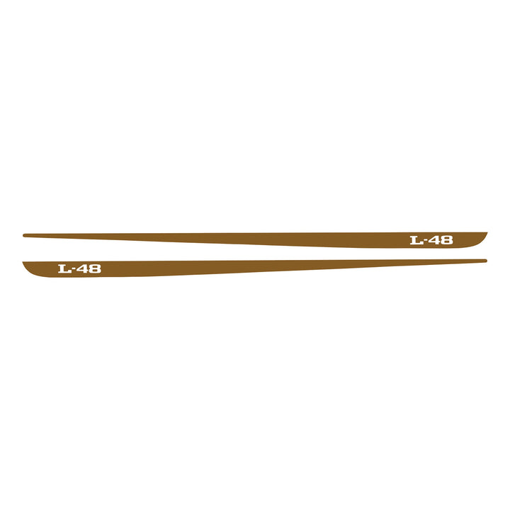 C3 1968-1982 Corvette Hood Stripe Decals - Pair L-48