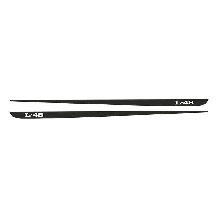 C3 1968-1982 Corvette Hood Stripe Decals - Pair L-48