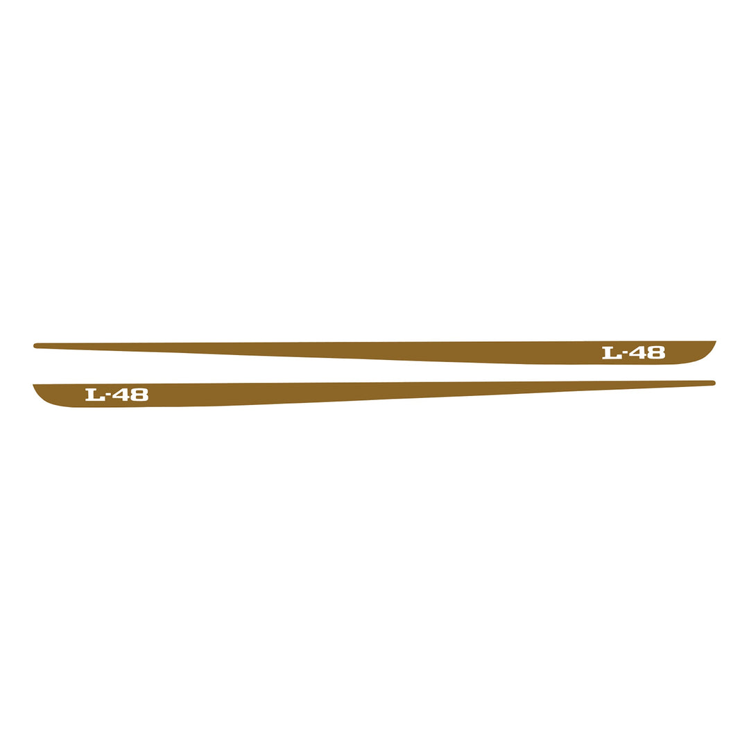 C3 1968-1982 Corvette Hood Stripe Decals - Pair L-48